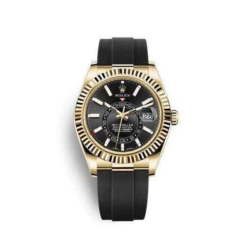 Rolex Sky-Dweller Yellow Gold / Black / Oysterflex 326238-0009 (m326238-0009)